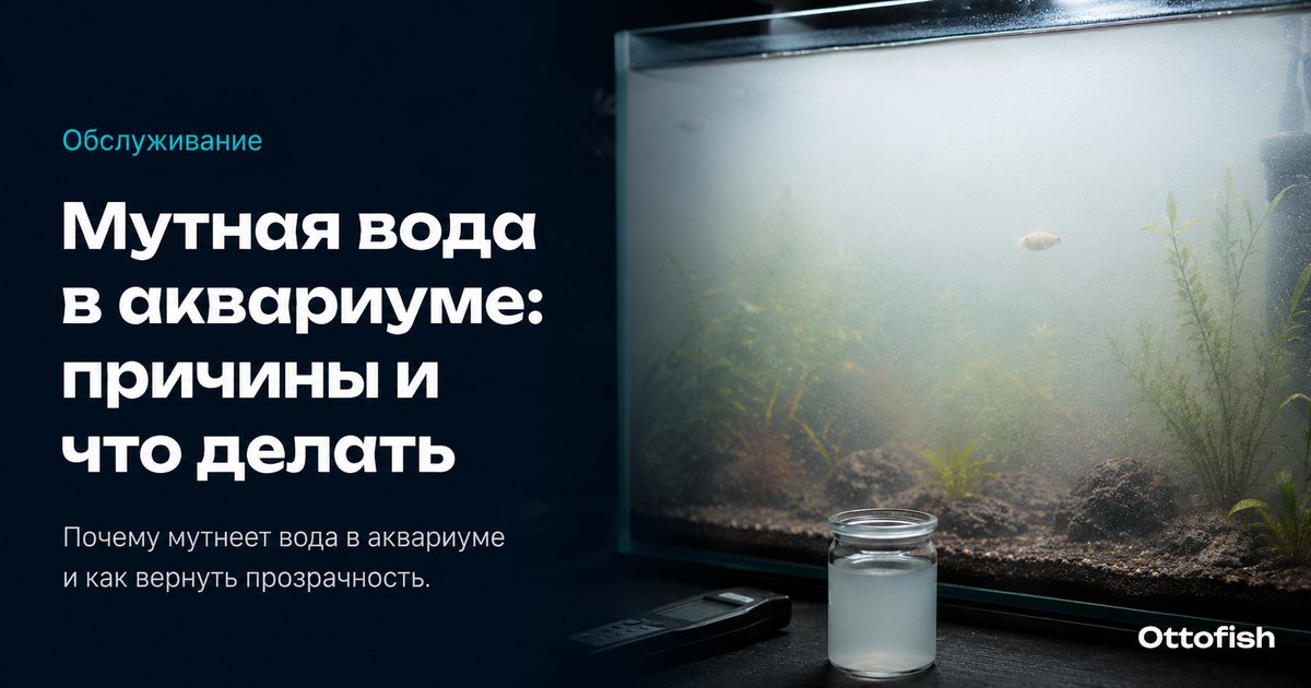 Мутная вода в аквариуме: причины и что делать