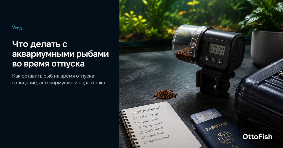 Что делать с аквариумными рыбами во время отпуска