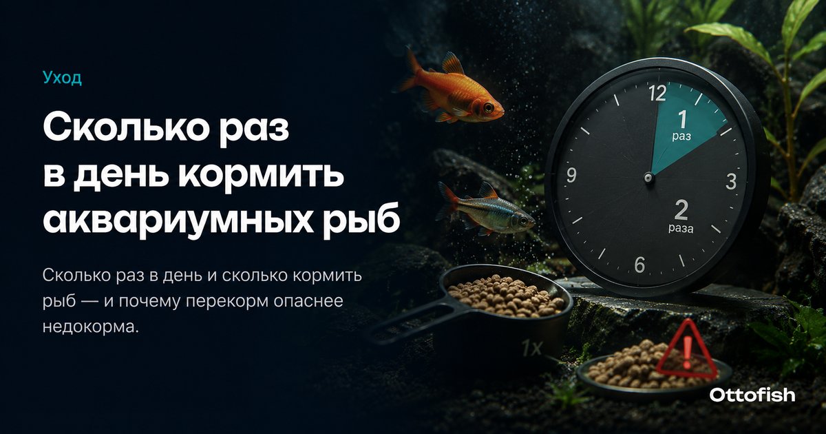 Сколько раз в день кормить аквариумных рыб